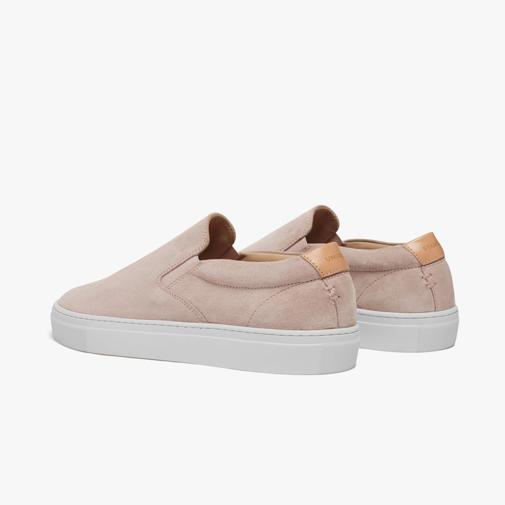 Uniform Standard Women's Series 2 minimalist suede sneaker in Pink handcrafted in Portugal