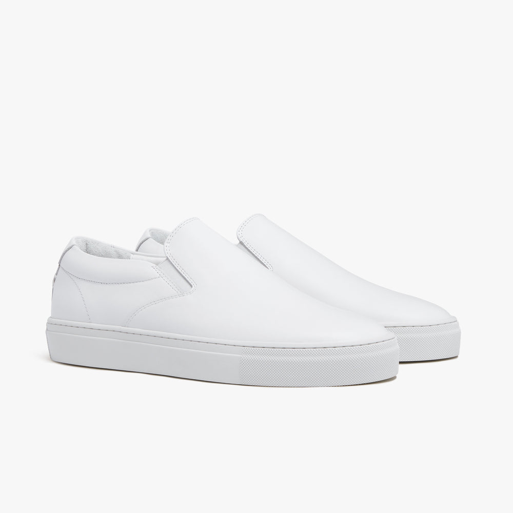 Uniform Standard Women's Series 2 minimalist leather sneaker in White handcrafted in Portugal