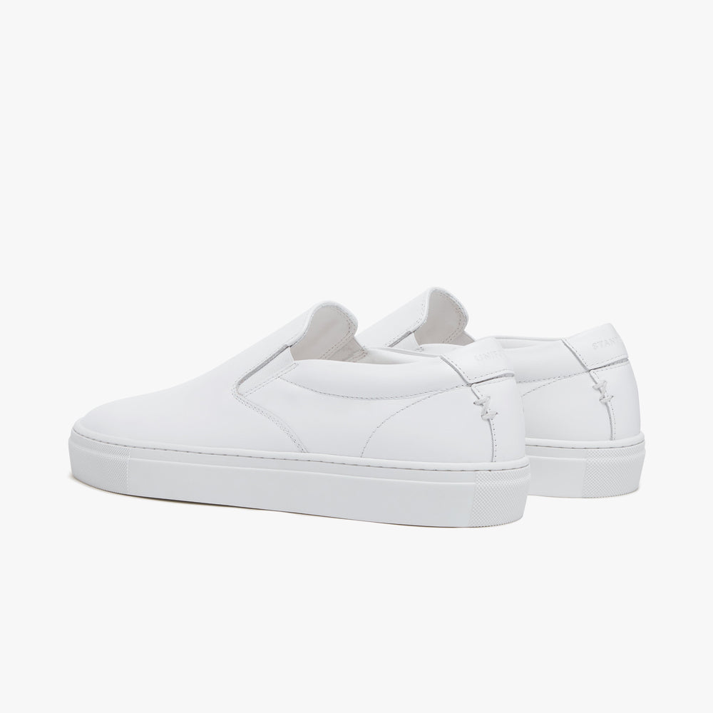 Uniform Standard Women's Series 2 minimalist leather sneaker in White handcrafted in Portugal