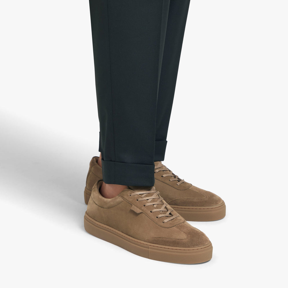 Uniform Standard Men's Series 3 minimalist nubuck leather sneaker in Brown handcrafted in Portugal