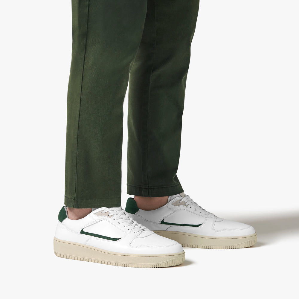 Uniform Standard Men's Series 5 minimalist leather sneaker in White handcrafted in Portugal
