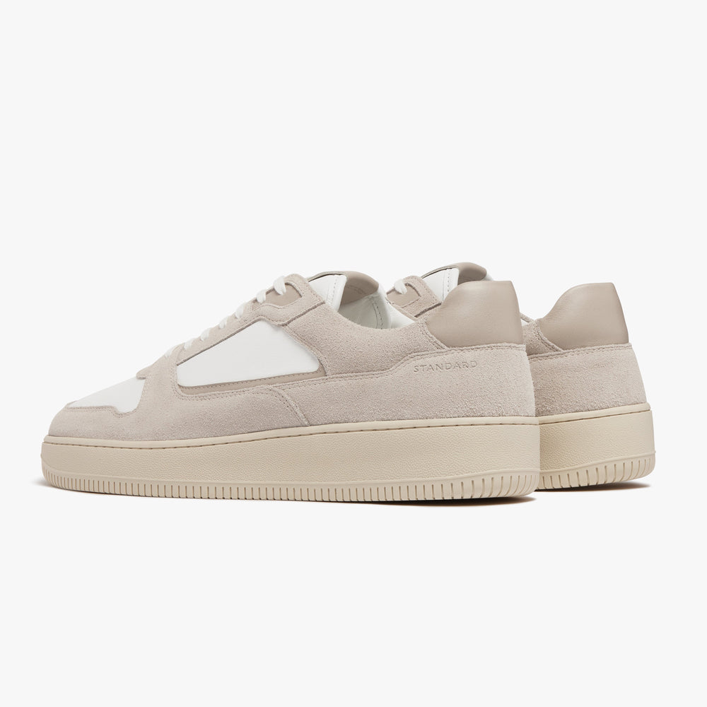 Uniform Standard Men's Series 5 minimalist leather sneaker in White handcrafted in Portugal