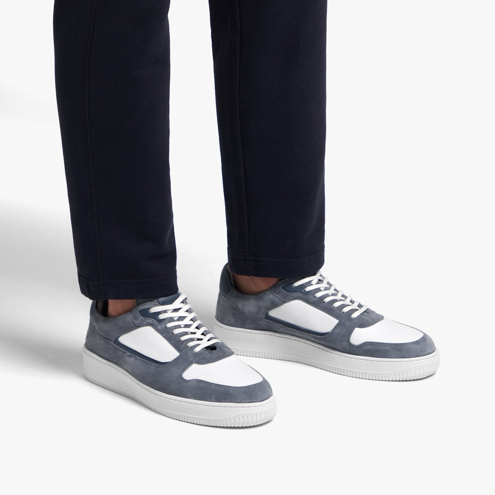 Uniform Standard Men's Series 5 minimalist leather sneaker in White handcrafted in Portugal