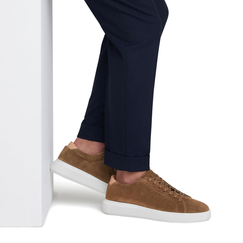 Uniform Standard Men's Series 8 minimalist suede sneaker in Brown handcrafted in Portugal