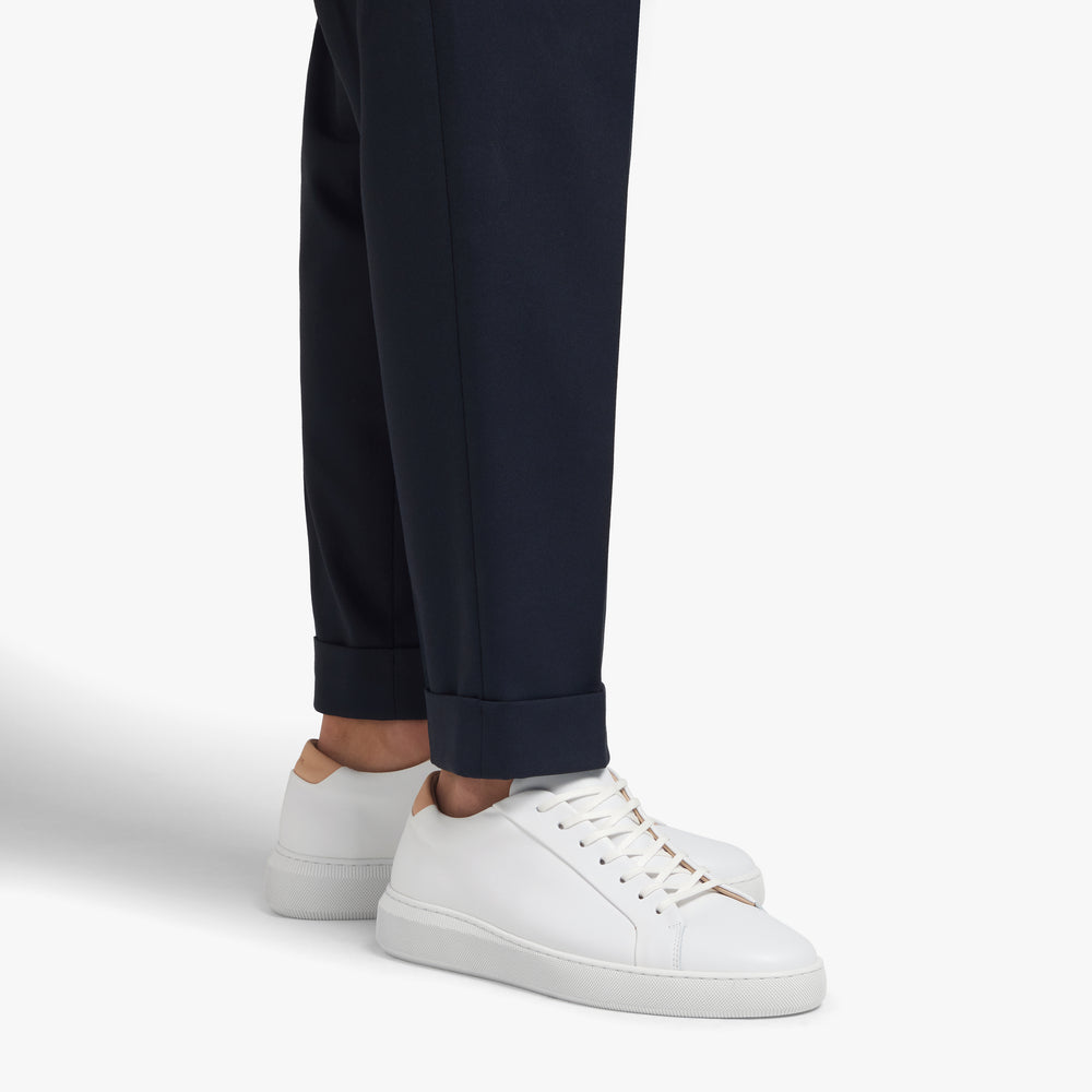 Uniform Standard Men's Series 8 minimalist leather sneaker in White handcrafted in Portugal