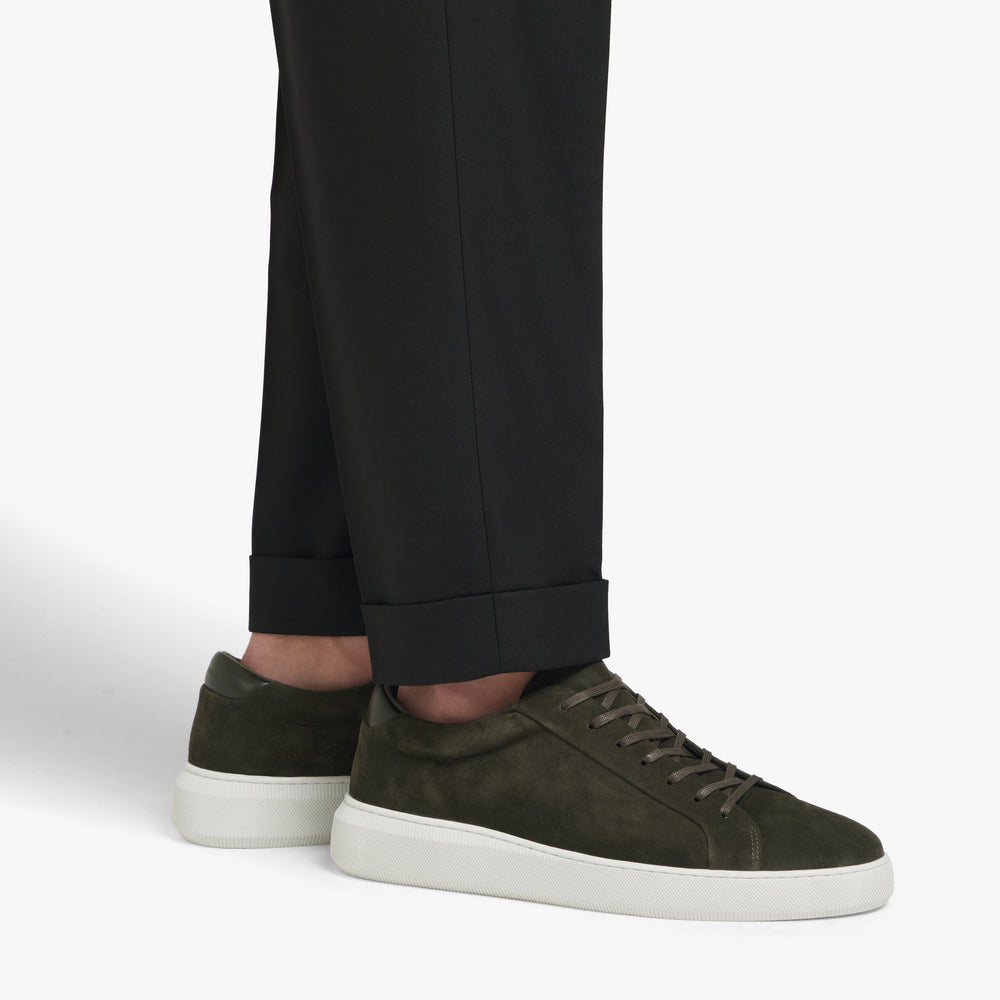 Uniform Standard Men's Series 8 minimalist suede sneaker in Green handcrafted in Portugal