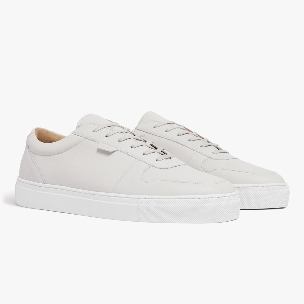 Uniform Standard Men's Series 6 minimalist leather sneaker in Grey handcrafted in Portugal
