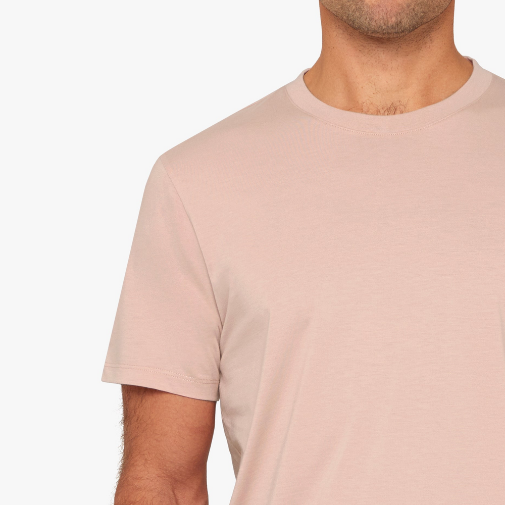 Uniform Standard Men's organic cotton minimalist t-shirt in Pink
