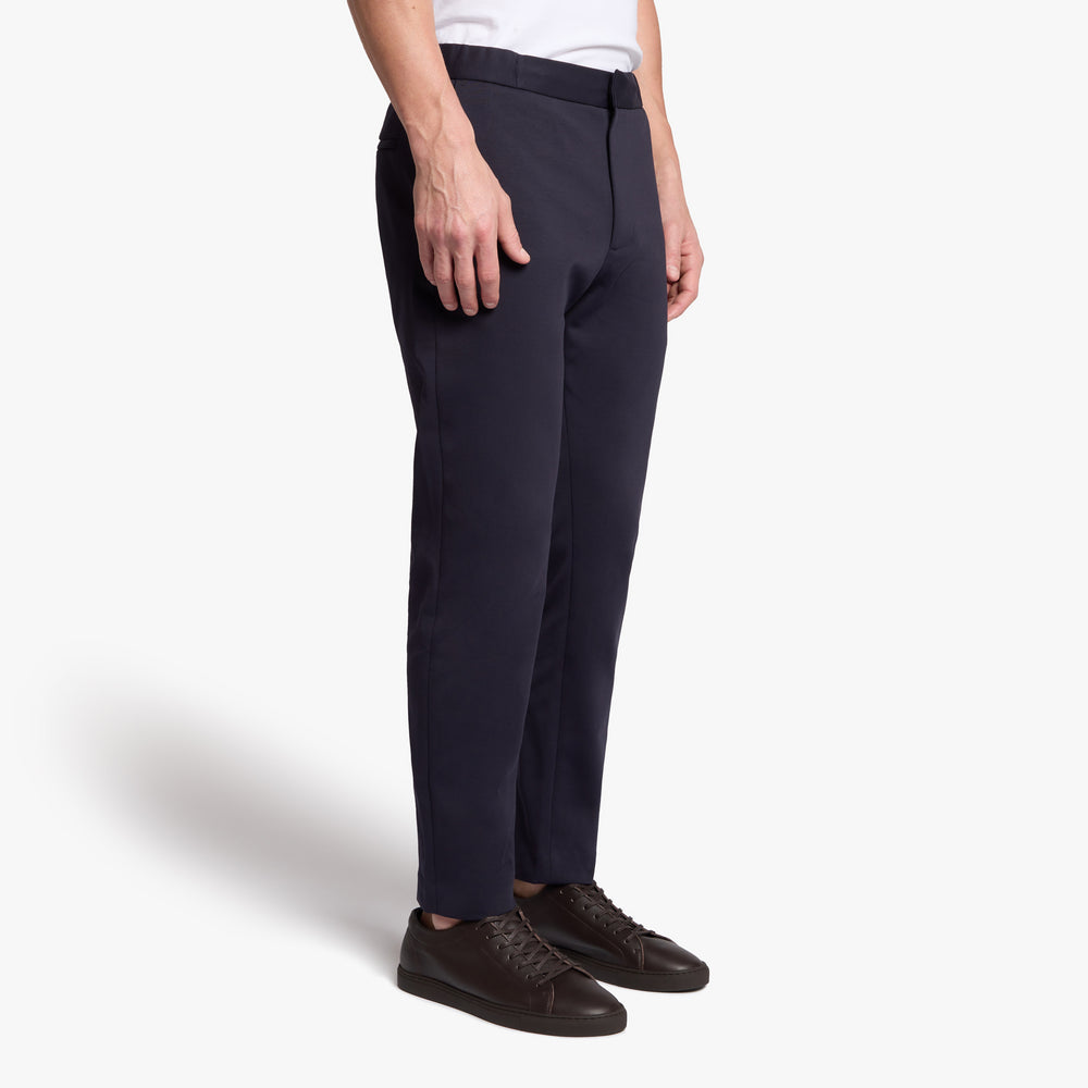 Uniform Standard Men's minimalist trousers in Blue designed in East London