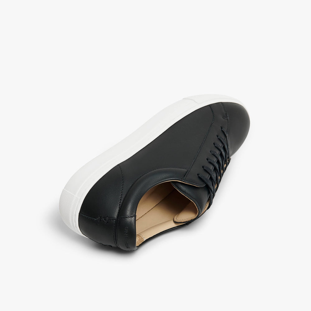 Uniform Standard Women's Series 1 minimalist leather sneaker in Black handcrafted in Portugal