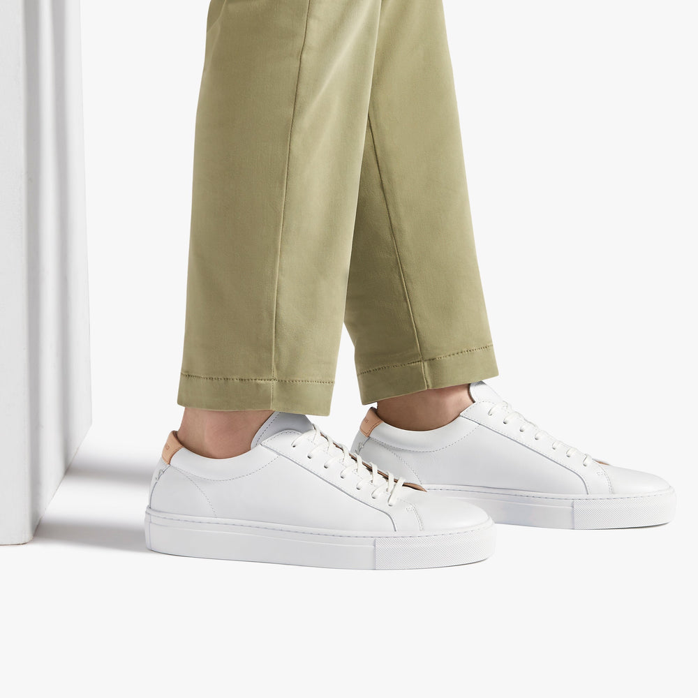 Uniform Standard Women's Series 1 minimalist leather sneaker in White handcrafted in Portugal