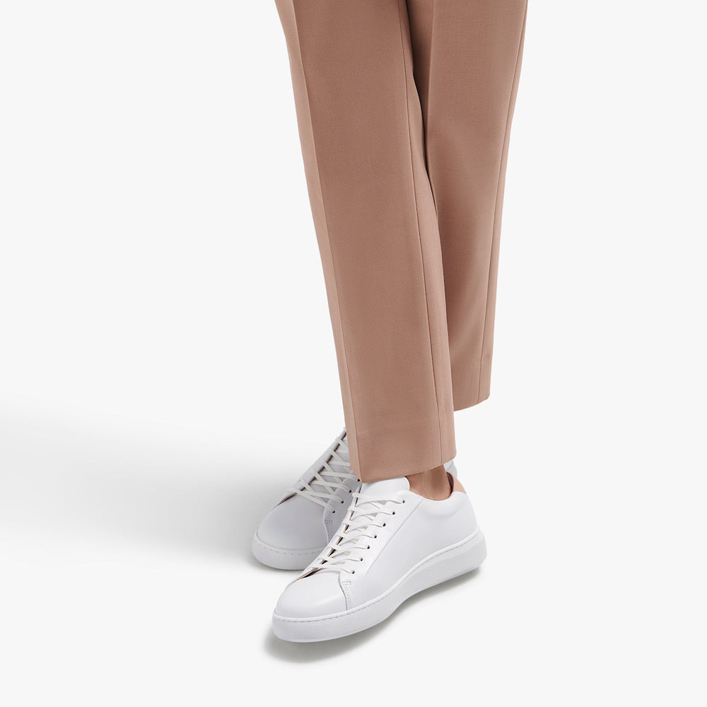 Uniform Standard Men's Series 8 minimalist leather sneaker in White handcrafted in Portugal