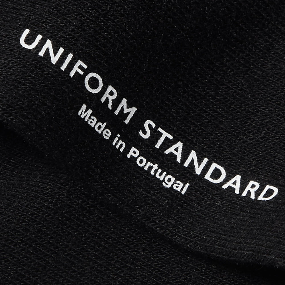 Uniform Standard premium minimalist socks in Black