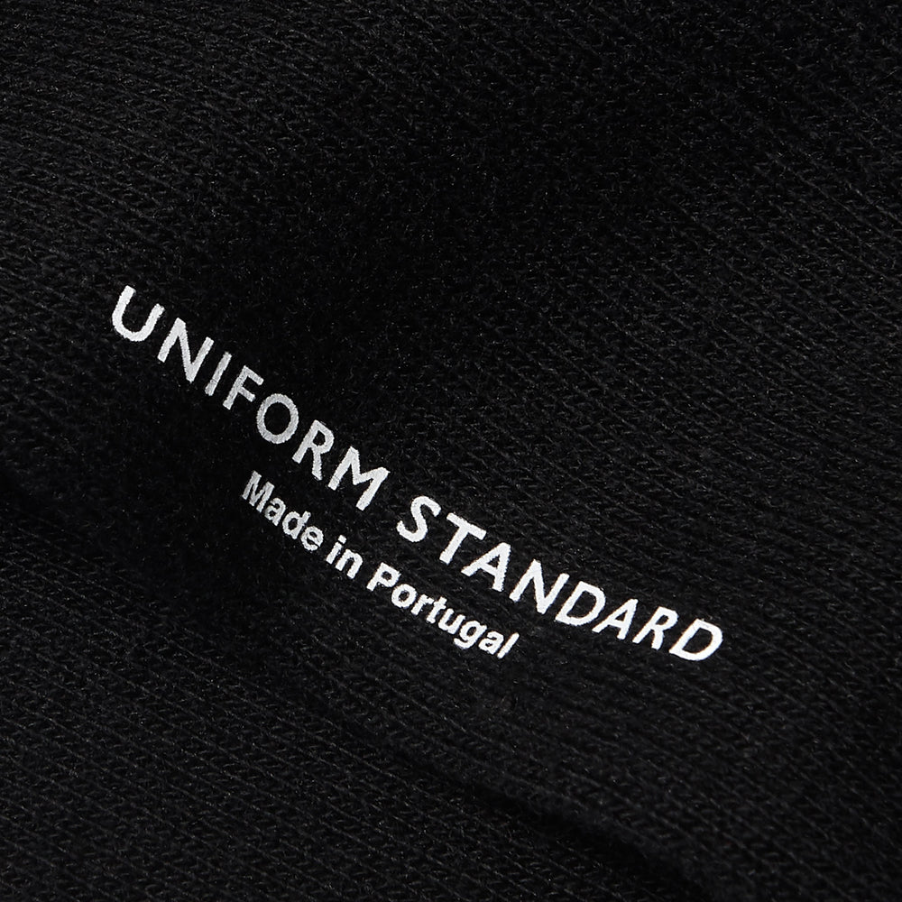 Uniform Standard premium minimalist socks in Black