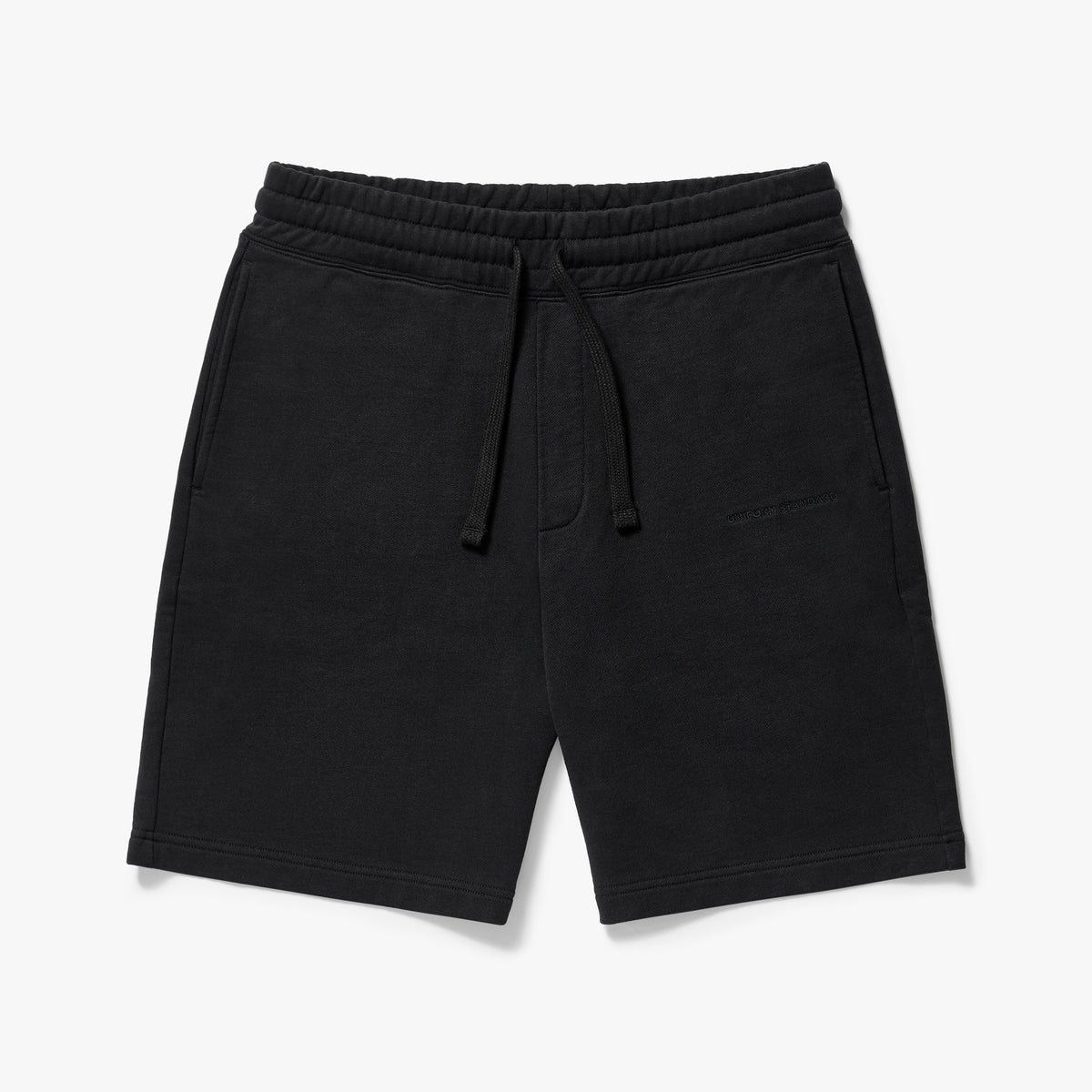 Organic Cotton Fleece Shorts Black - Main Image