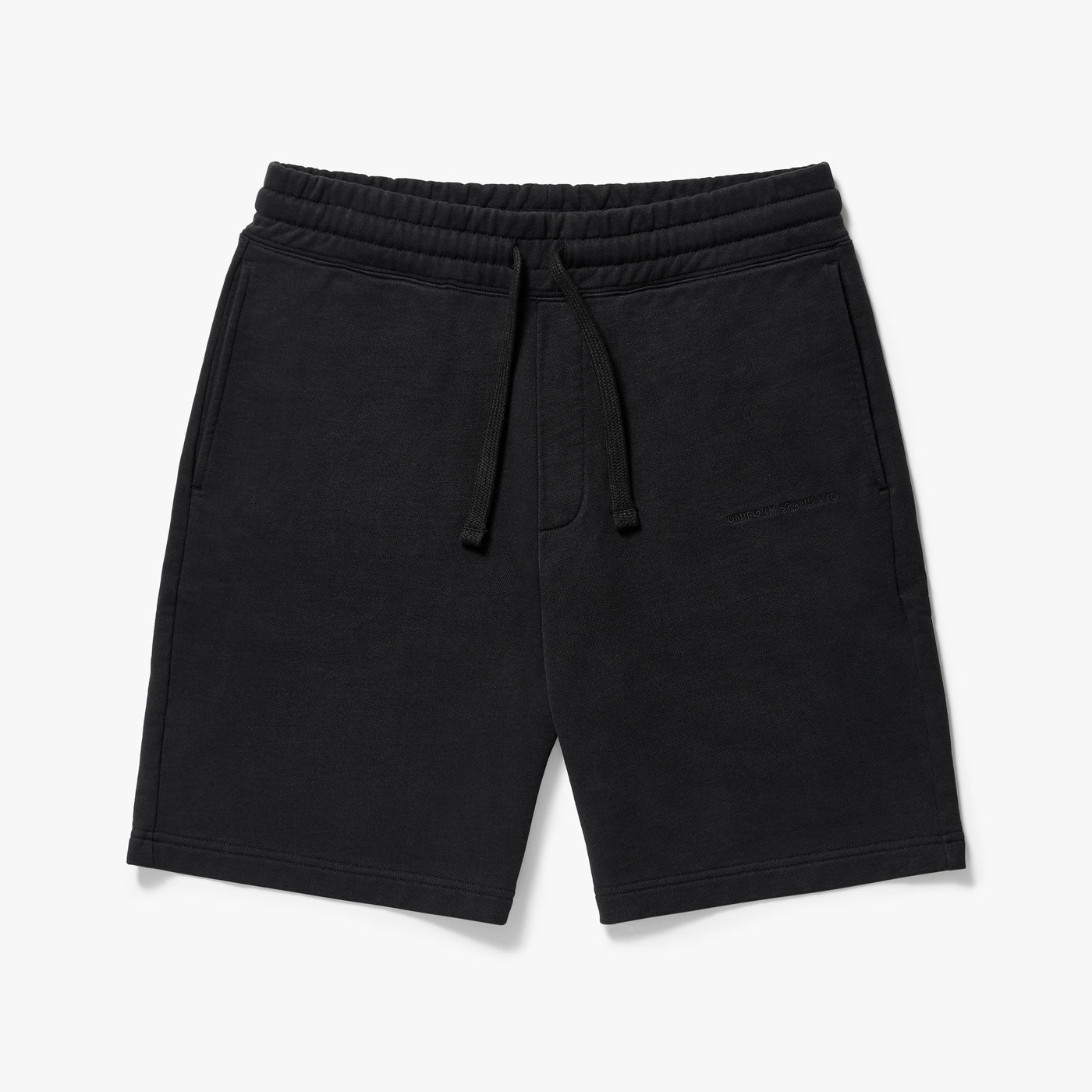 Organic Cotton Fleece Shorts Black