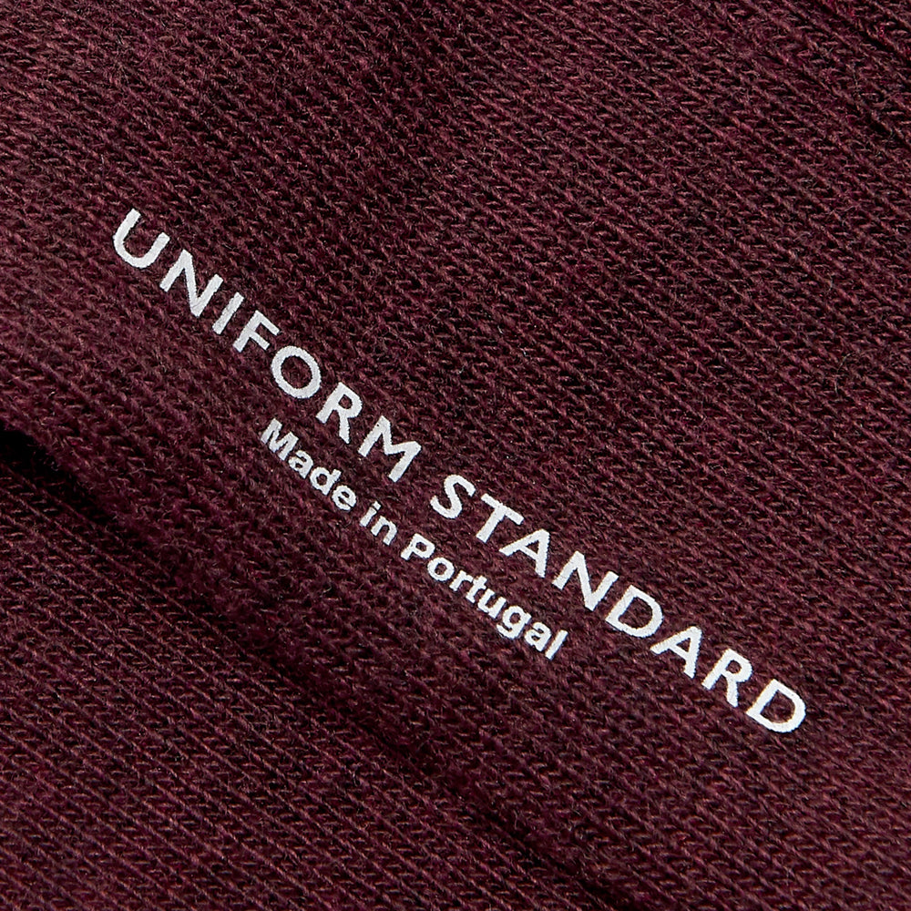 Uniform Standard premium minimalist socks in Red