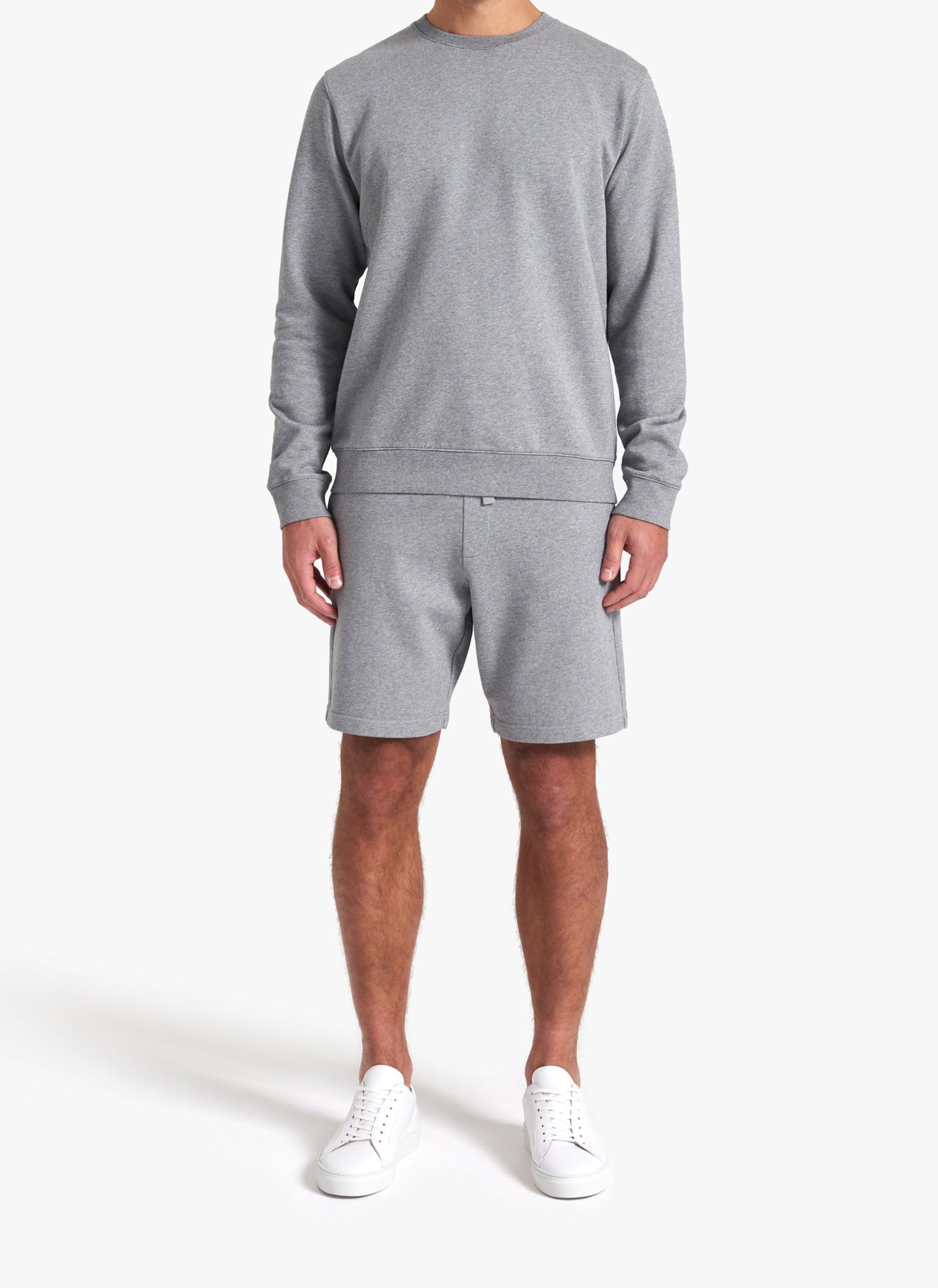 Grey best sale sweatshirt shorts