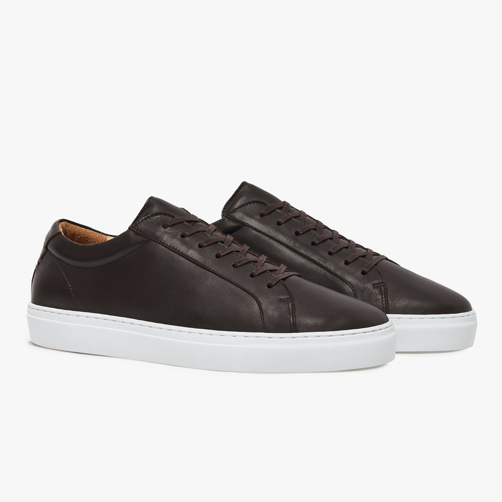 Uniform Standard Men's Series 1 minimalist leather sneaker in Brown handcrafted in Portugal