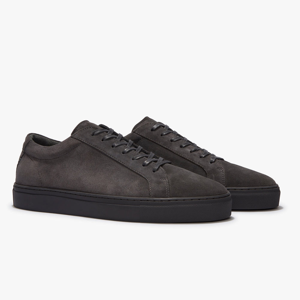 Uniform Standard Men's Series 1 minimalist suede sneaker in Grey handcrafted in Portugal