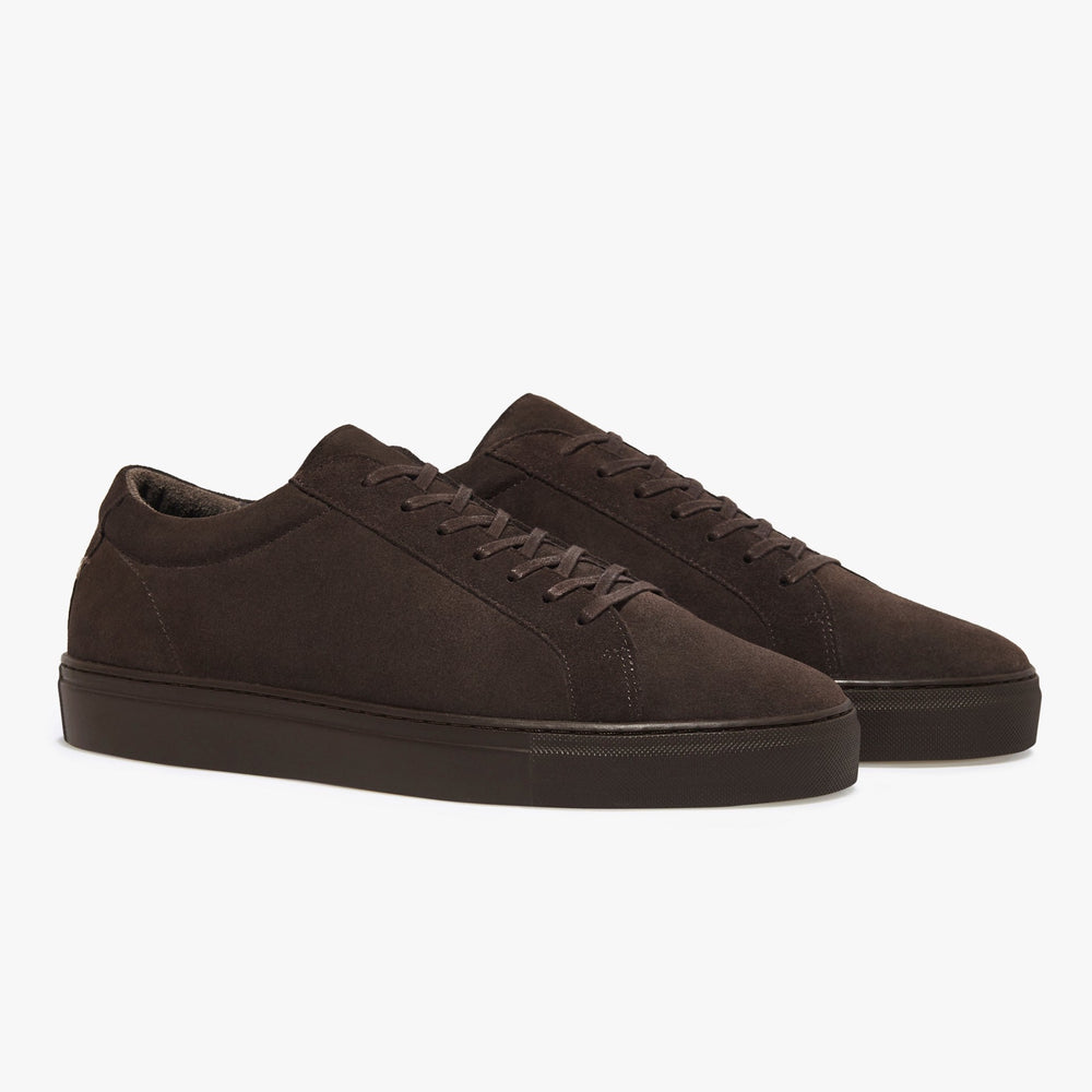Uniform Standard Men's Series 1 minimalist suede sneaker in Brown handcrafted in Portugal