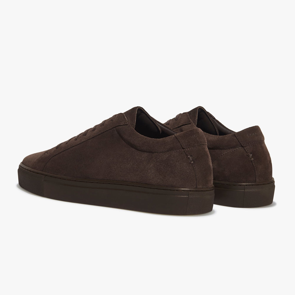 Uniform Standard Men's Series 1 minimalist suede sneaker in Brown handcrafted in Portugal
