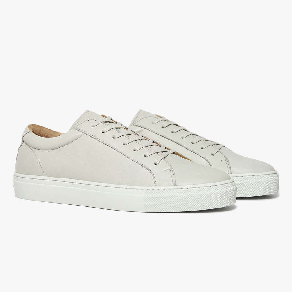 Uniform Standard Men's Series 1 minimalist leather sneaker in Grey handcrafted in Portugal