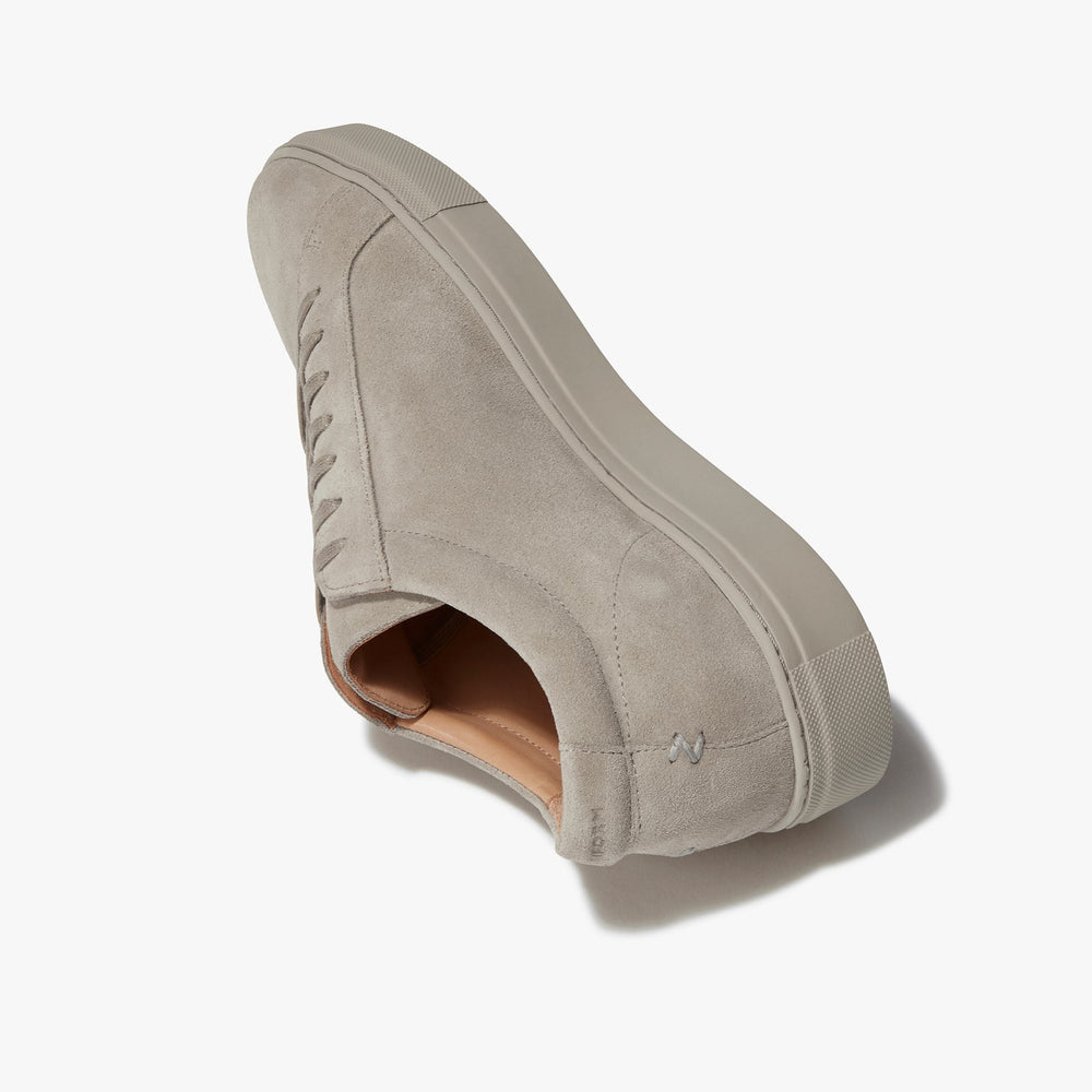 Uniform Standard Men's Series 1 minimalist suede sneaker in Beige handcrafted in Portugal