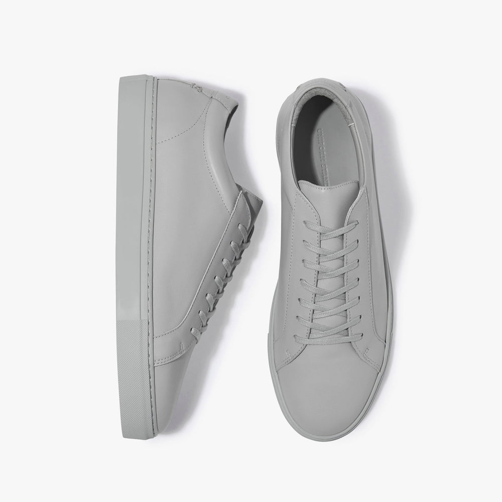 Uniform Standard Men's Series 1 minimalist leather sneaker in Grey handcrafted in Portugal