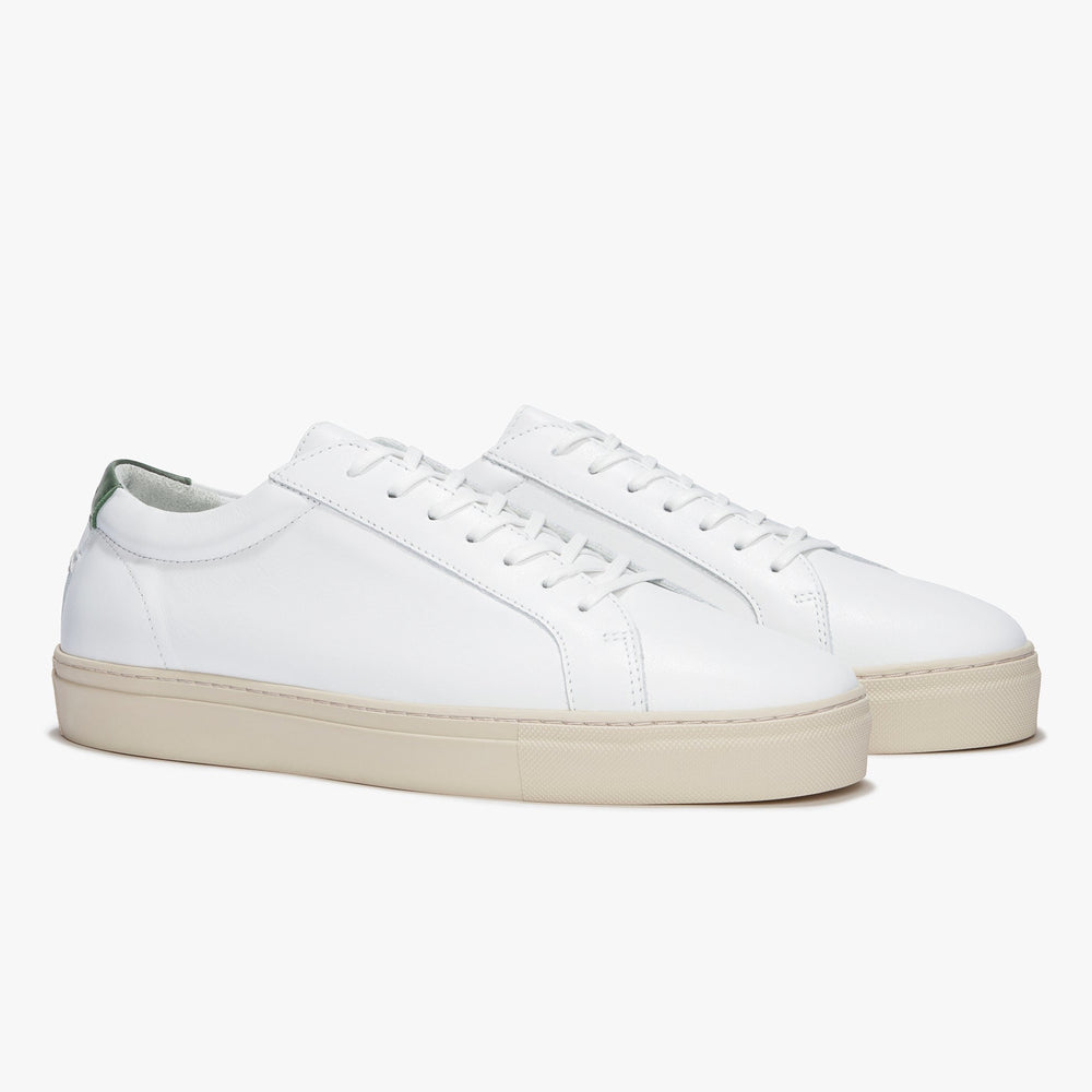 Uniform Standard Men's Series 1 minimalist leather sneaker in White handcrafted in Portugal