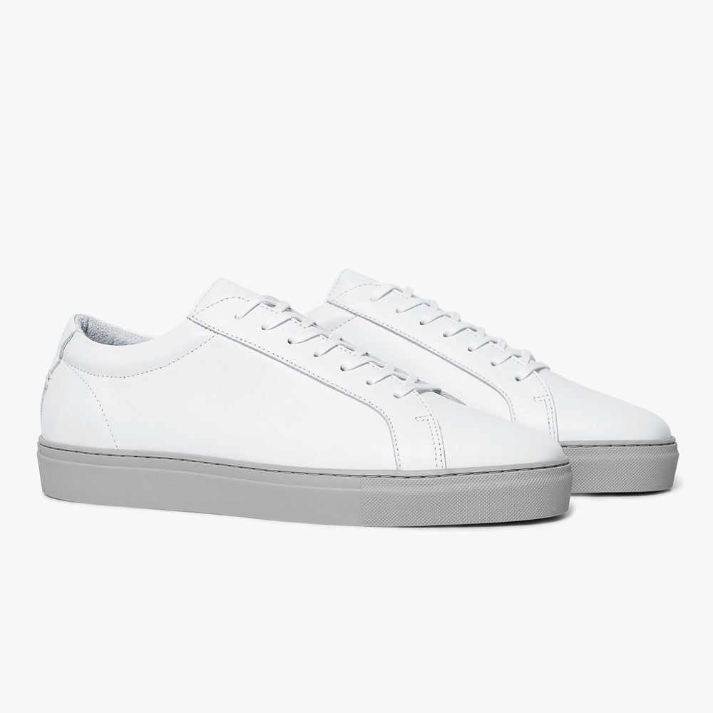 Uniform Standard Men's Series 1 minimalist leather sneaker in White handcrafted in Portugal