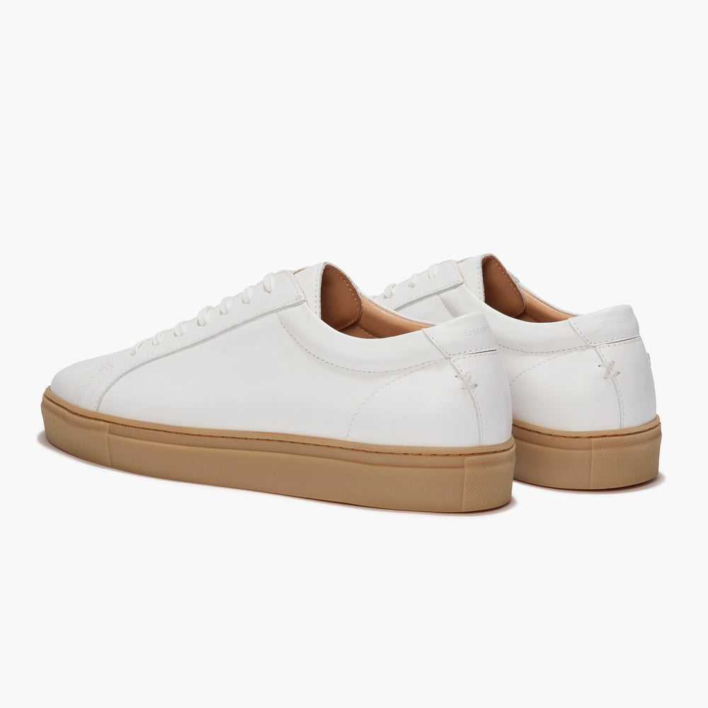 Uniform Standard Men's Series 1 minimalist leather sneaker in White handcrafted in Portugal