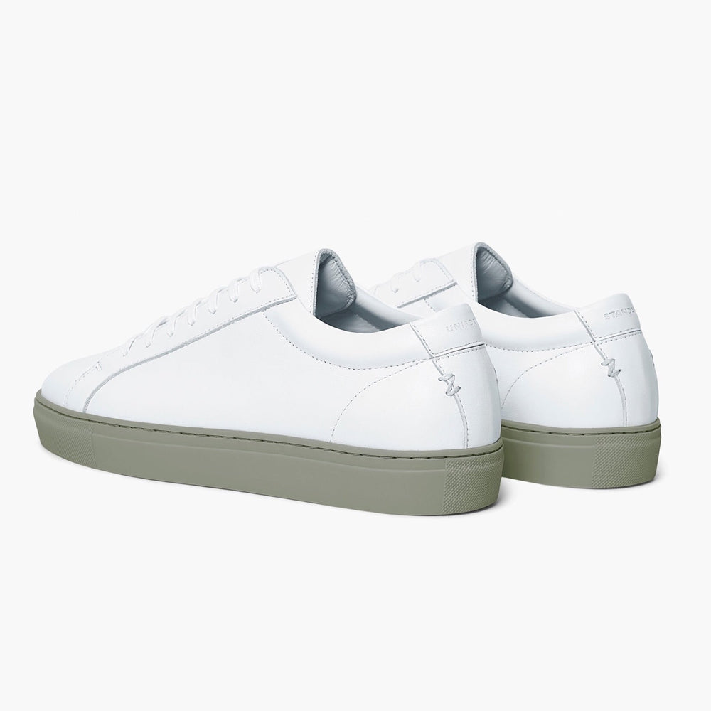 Uniform Standard Men's Series 1 minimalist leather sneaker in White handcrafted in Portugal