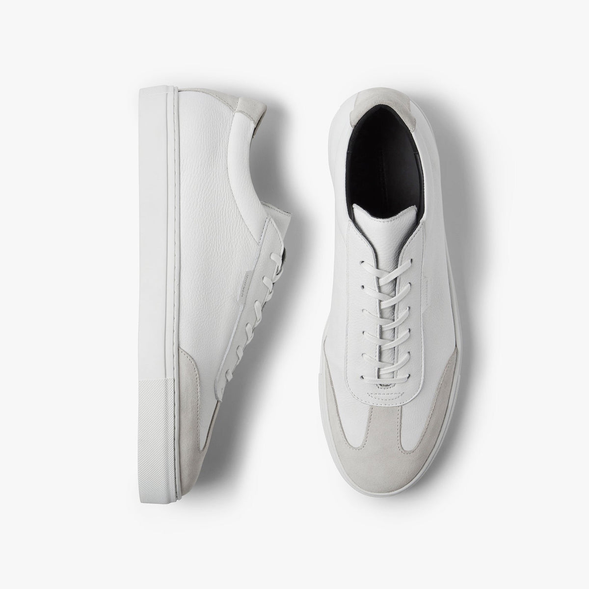 triple white tumbled leather