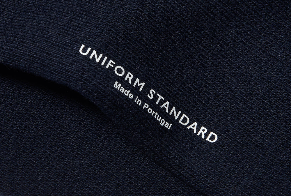 Uniform Standard premium minimalist socks in Blue