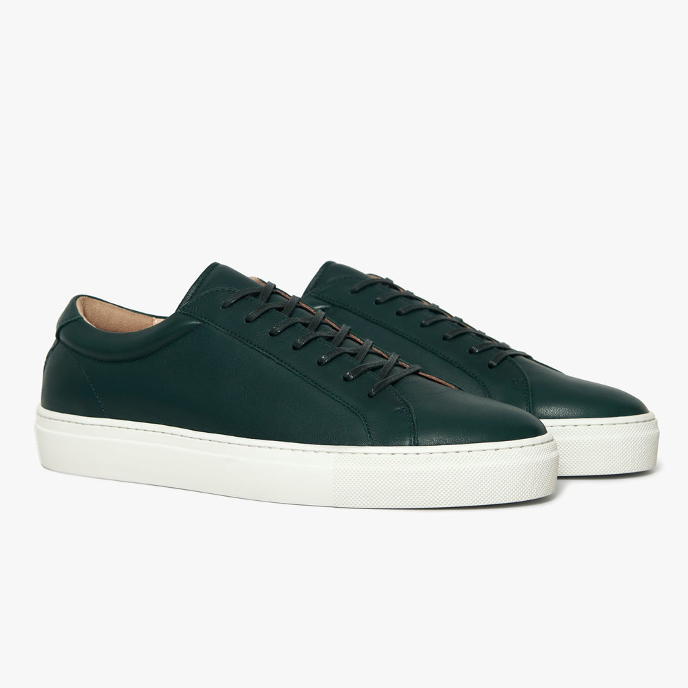 Uniform Standard Men's Series 1 minimalist leather sneaker in Green handcrafted in Portugal