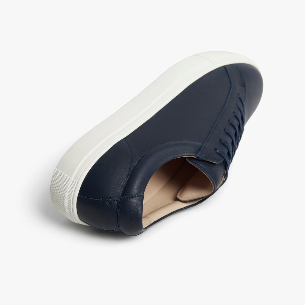 Uniform Standard Men's Series 1 minimalist leather sneaker in Blue handcrafted in Portugal