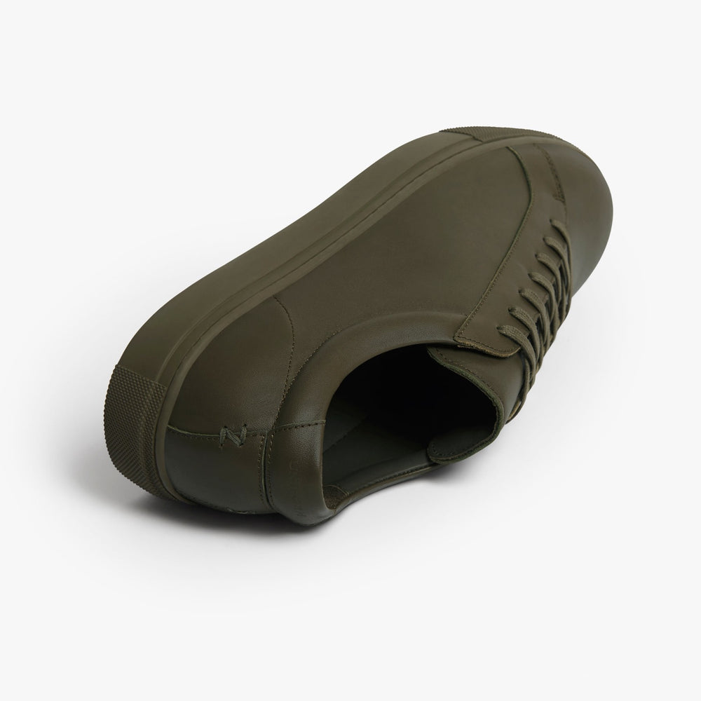 Uniform Standard Men's Series 1 minimalist leather sneaker in Green handcrafted in Portugal
