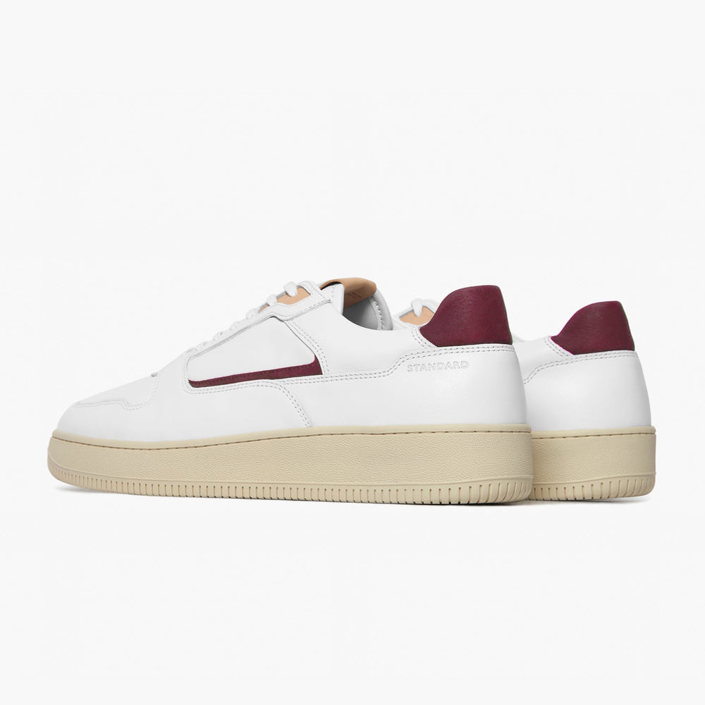 Uniform Standard Men's Series 5 minimalist leather sneaker in White handcrafted in Portugal
