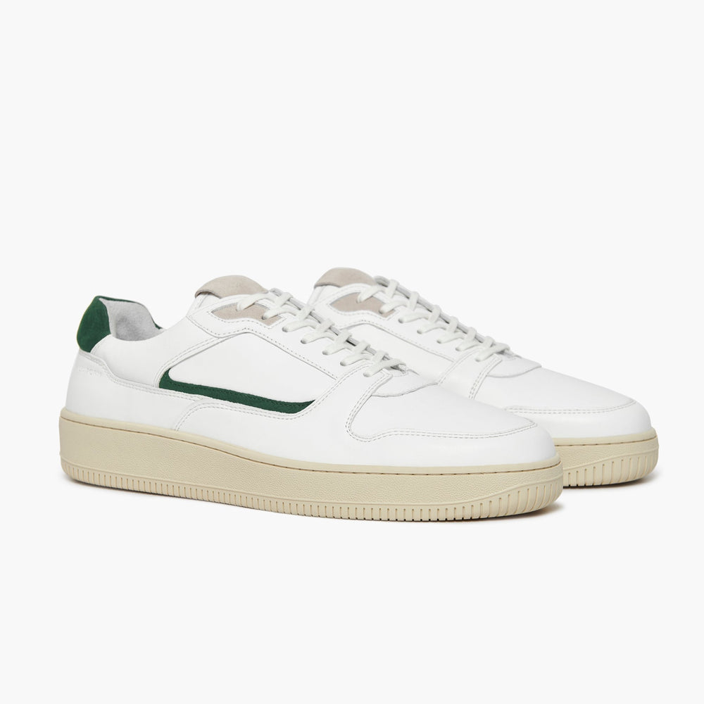 Uniform Standard Men's Series 5 minimalist leather sneaker in White handcrafted in Portugal