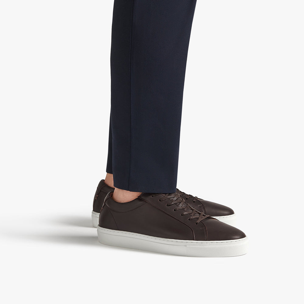 Uniform Standard Men's Series 1 minimalist leather sneaker in Brown handcrafted in Portugal