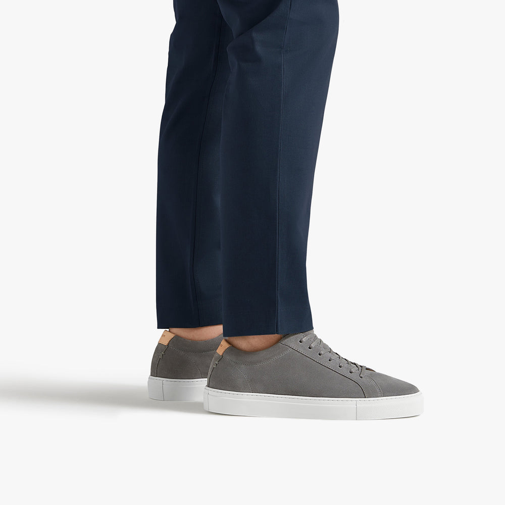 Uniform Standard Men's Series 1 minimalist suede sneaker in Grey handcrafted in Portugal