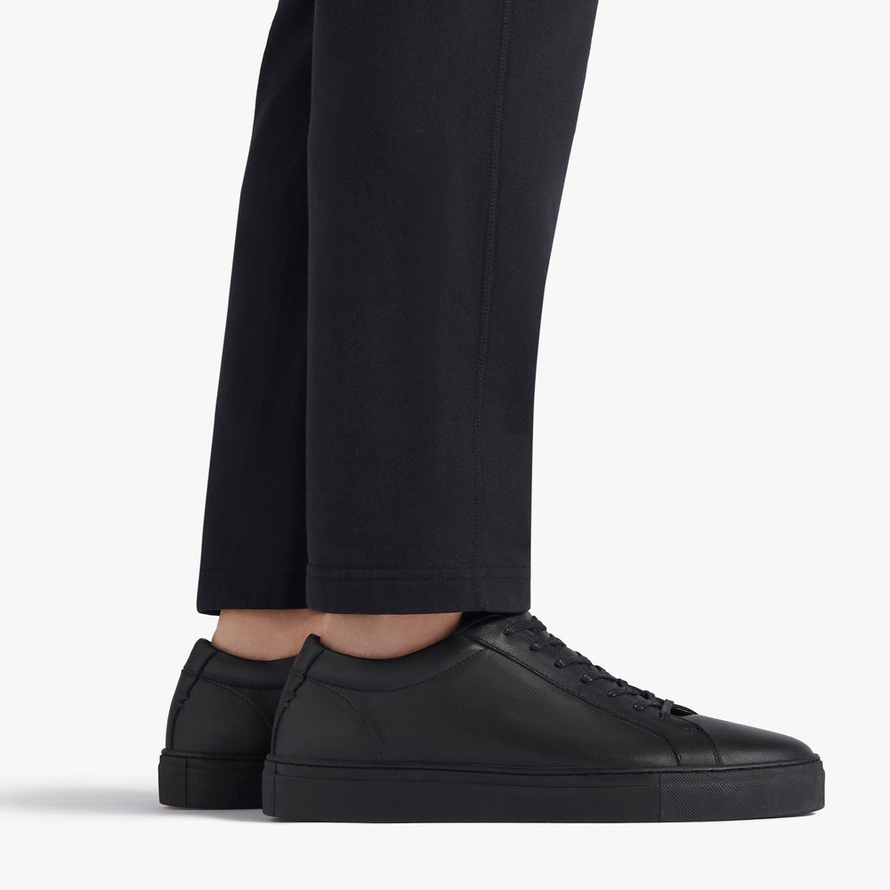 Uniform Standard Men's Series 1 minimalist leather sneaker in Black handcrafted in Portugal