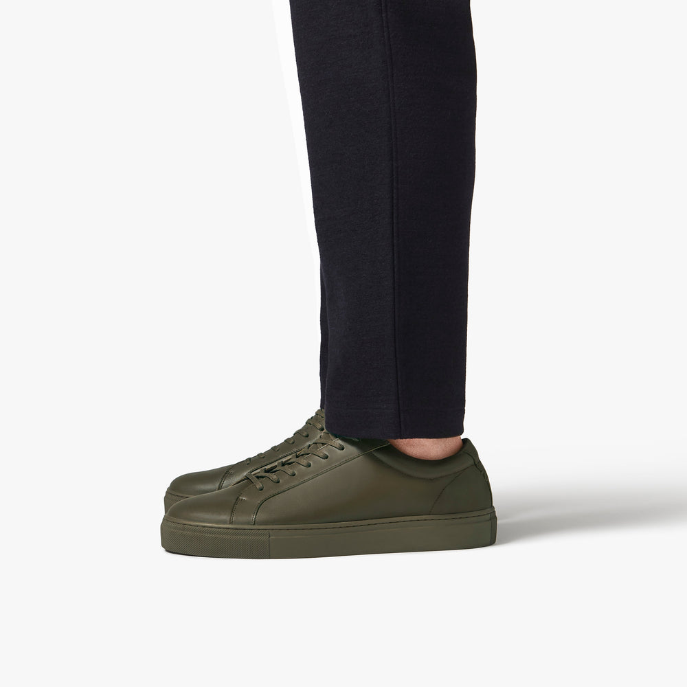 Uniform Standard Men's Series 1 minimalist leather sneaker in Green handcrafted in Portugal