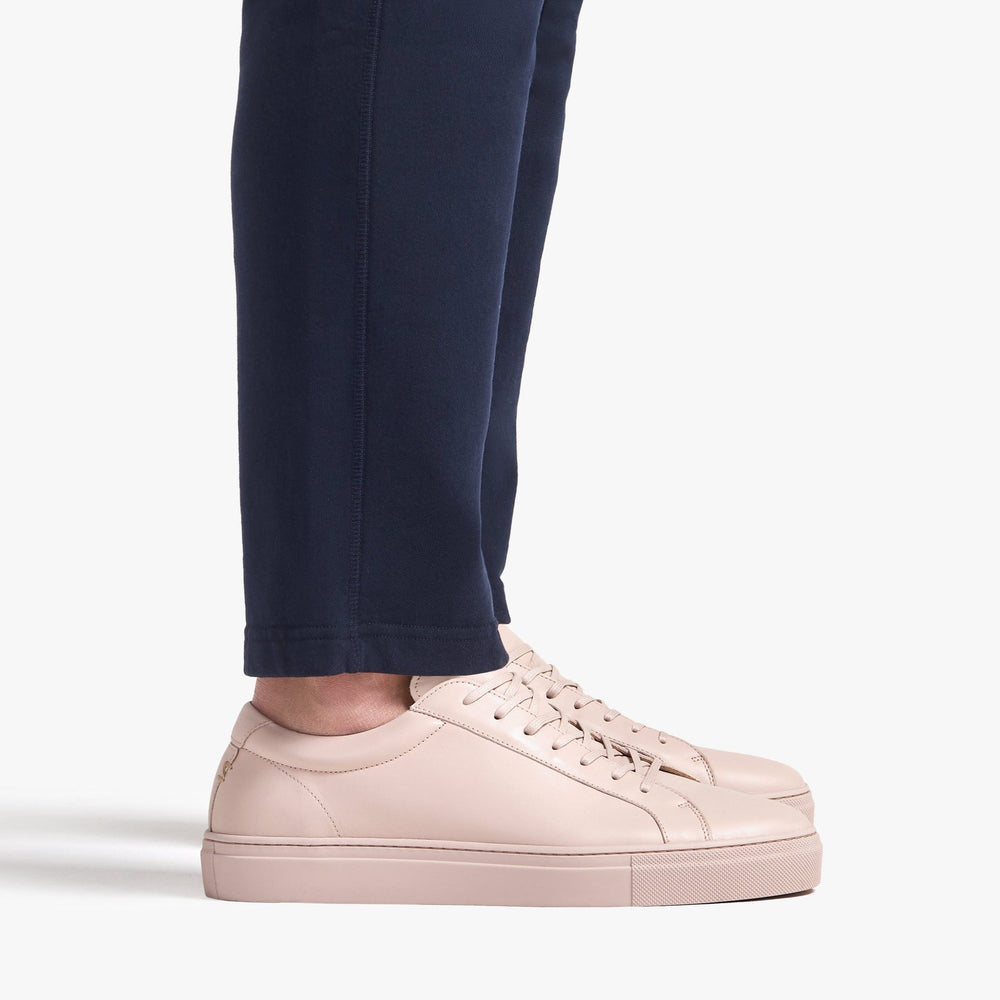 Uniform Standard Men's Series 1 minimalist leather sneaker in Pink handcrafted in Portugal