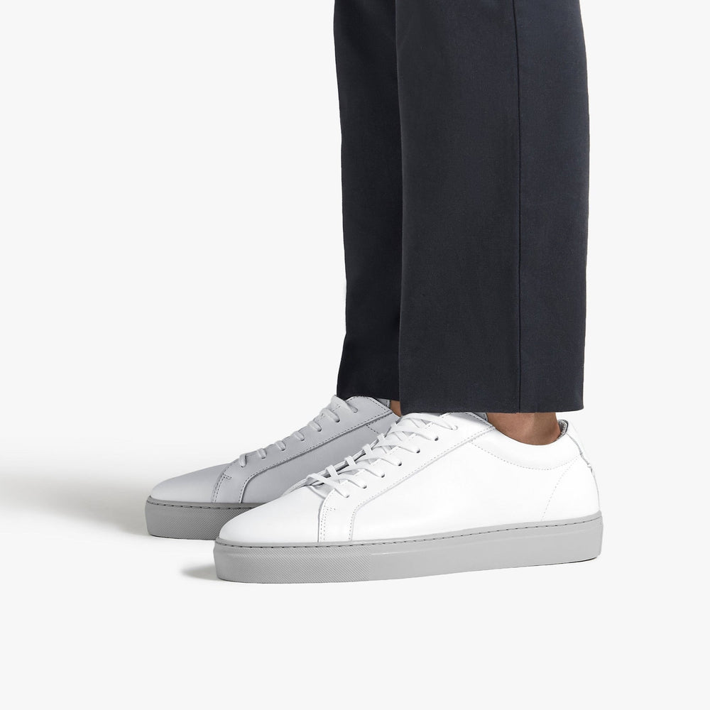 Uniform Standard Men's Series 1 minimalist leather sneaker in White handcrafted in Portugal