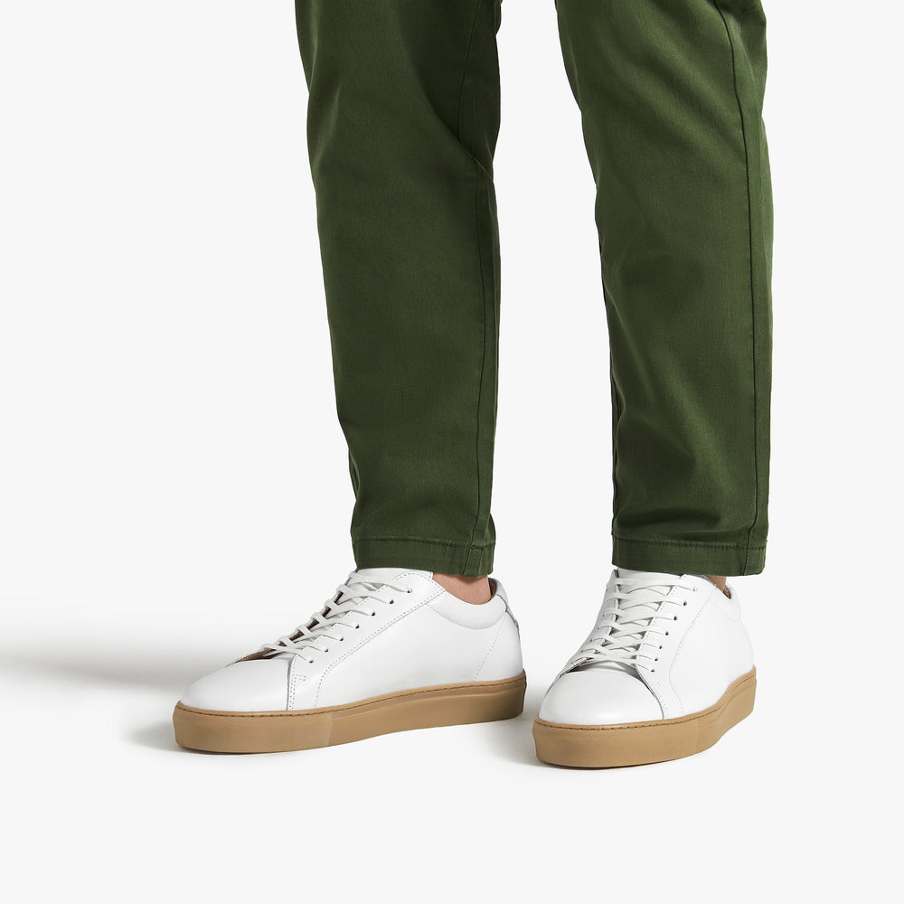 Uniform Standard Men's Series 1 minimalist leather sneaker in White handcrafted in Portugal