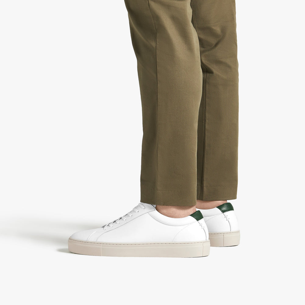 Uniform Standard Men's Series 1 minimalist leather sneaker in White handcrafted in Portugal