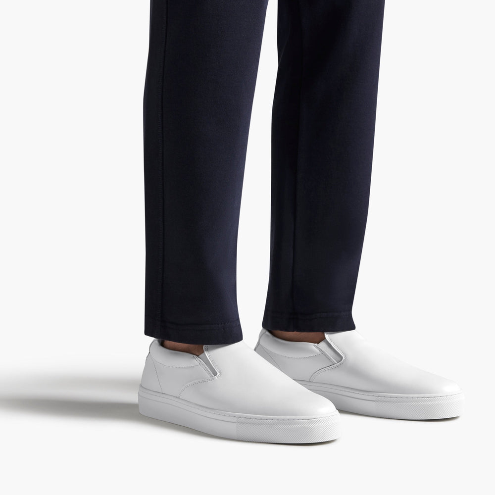 Uniform Standard Men's Series 2 minimalist leather sneaker in White handcrafted in Portugal