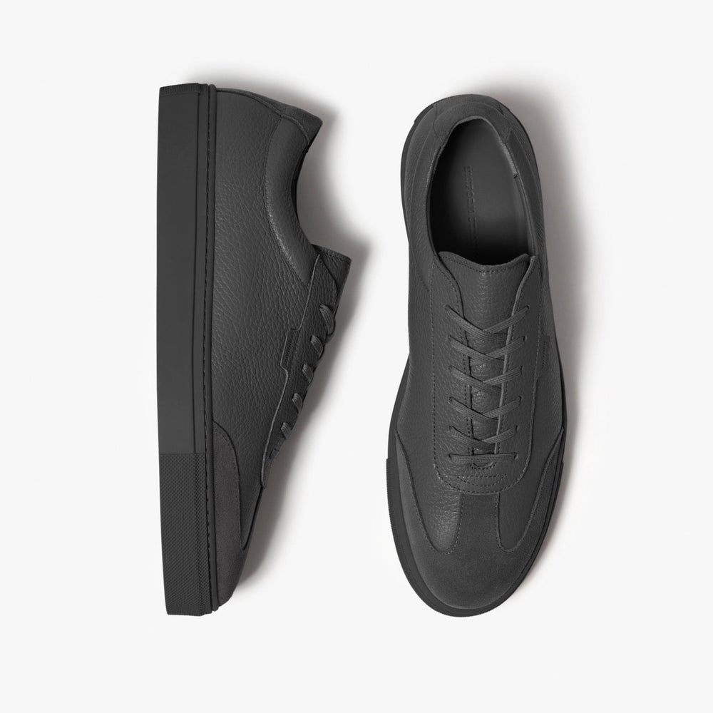 Uniform Standard Men's Series 3 minimalist leather sneaker in Grey handcrafted in Portugal